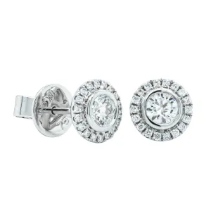 18ct White Gold .64ct Diamond Isla Earrings