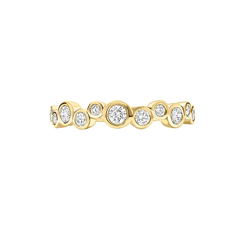 18k Gold & Diamond Fine Cascade Ring