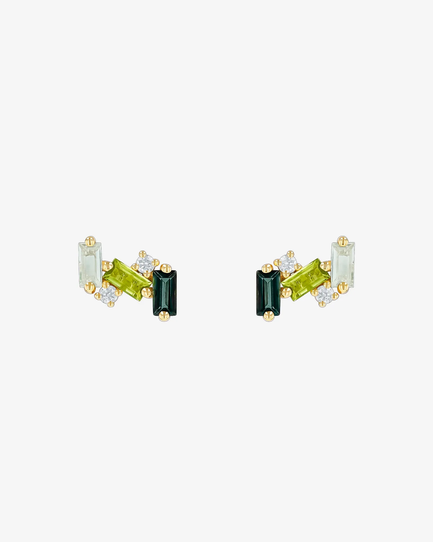 Amalfi Burst Green Ombre Studs