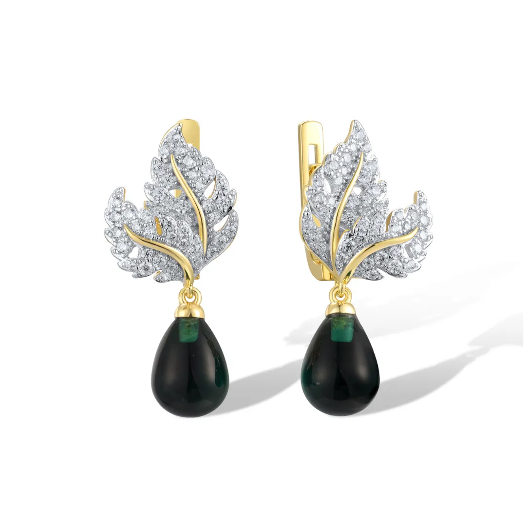 Bluma Green Earrings