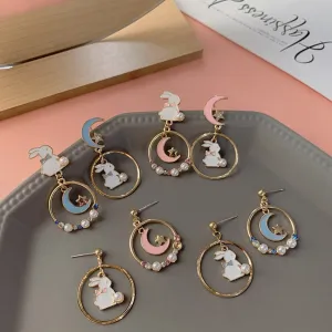 Bunny Moon Drop Earring