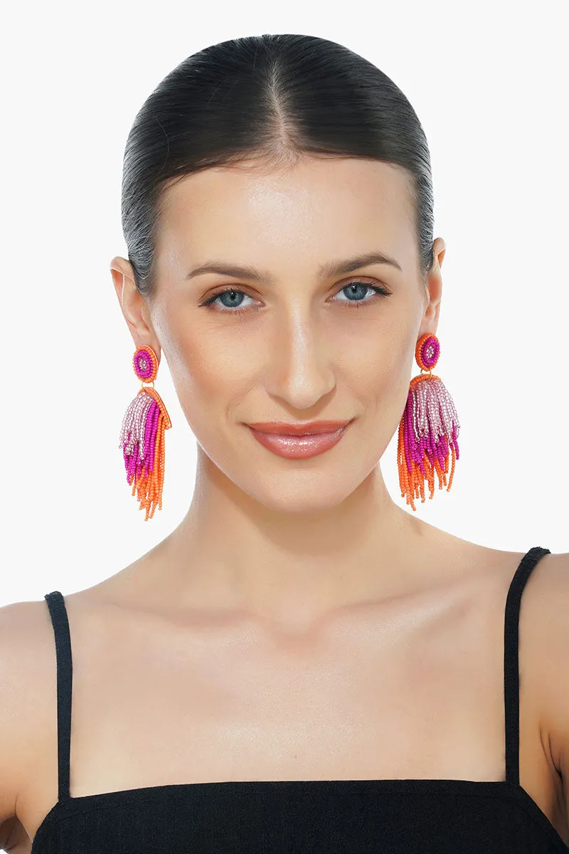 Charming Layered Beaded Earrings