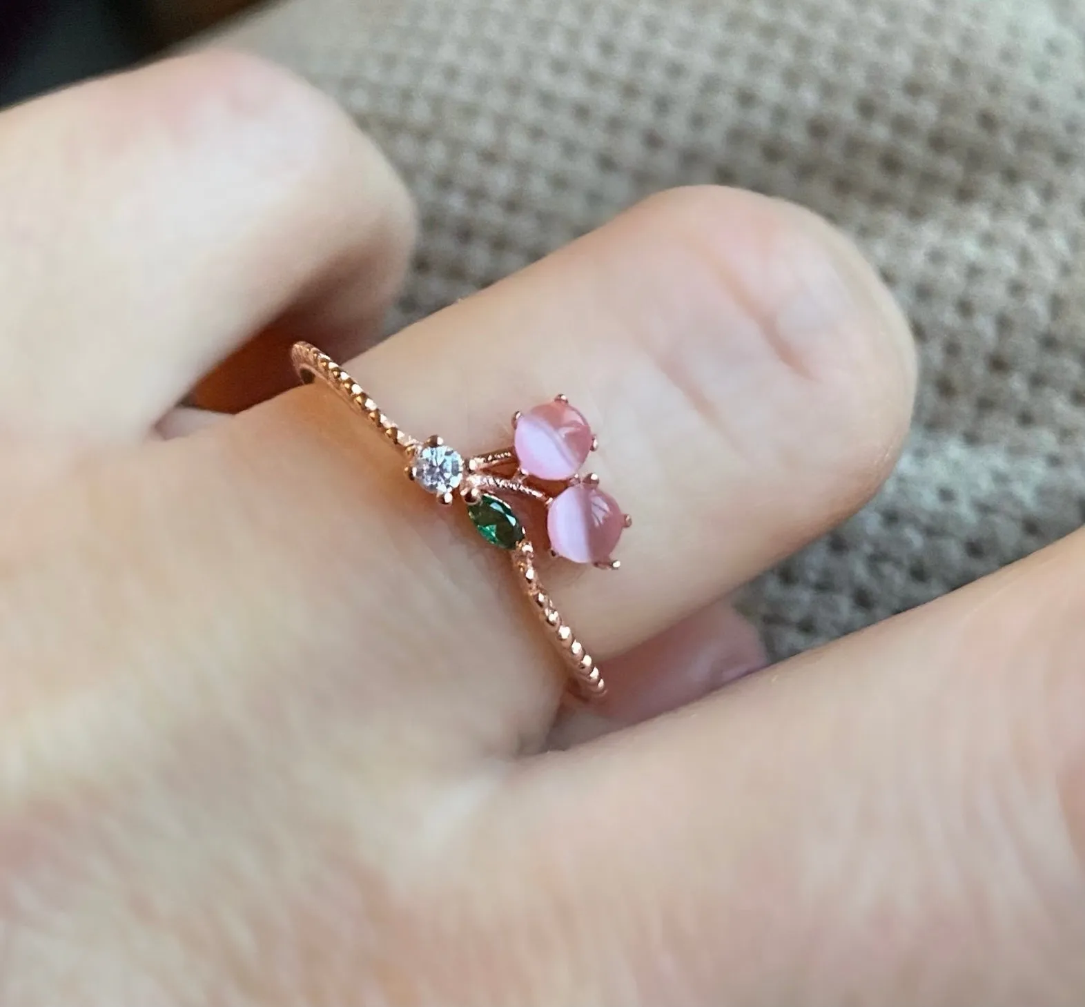 Cherry blossom Ring  - Pink