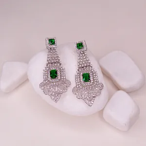 Chimera Green Onyx earring