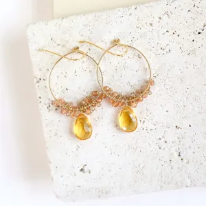 Citrine Swing Earrings