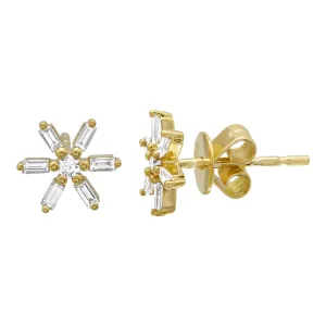 Diamond Daisy Earrings