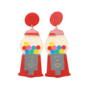 Earrings - Oversized gumball machine drops