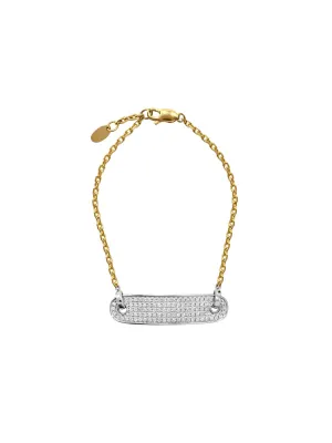 Gold & Diamond Classic ID Bracelet