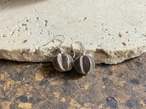 Karen Hill Tribe Silver Pumpkin Earrings