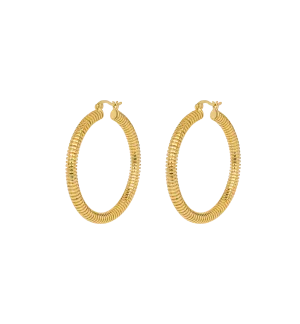 Large Spiral Hoop Earrings