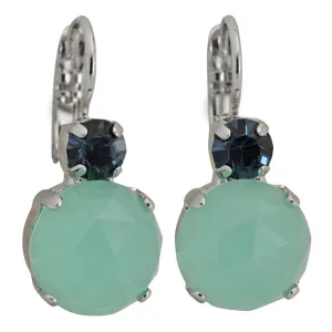 Mariana "Fairy Tale" Rhodium Plated Lovable Double Stone Crystal Earrings, 1037R M1157ro