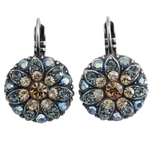 Mariana "Moon Drops" Silver Plated Guardian Angel Crystal Earrings, 1029 216-3