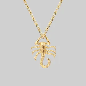 NOXIOUS. Scorpion Charm Necklace - Gold