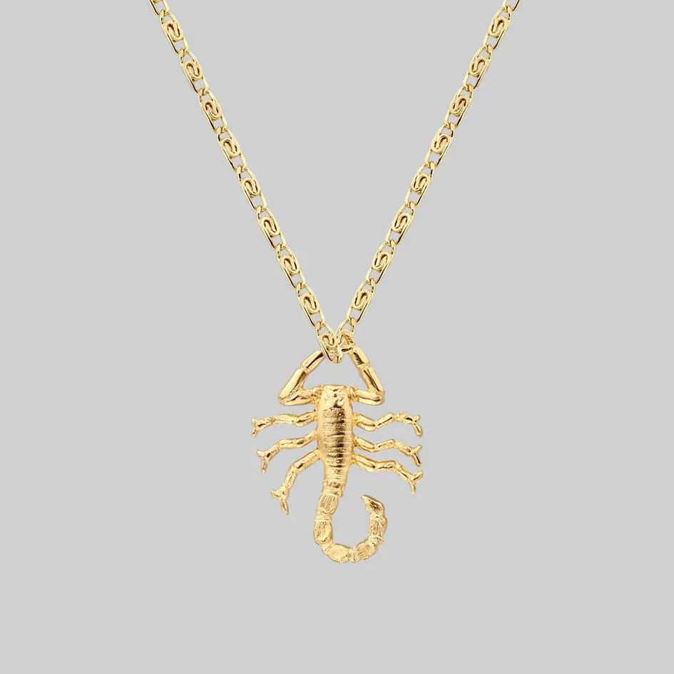 NOXIOUS. Scorpion Charm Necklace - Gold