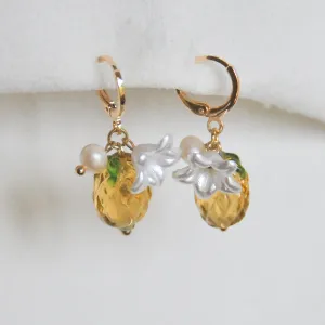 Pearly Pineapple Earrings