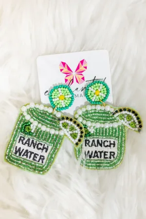 Ranch Water Earrings, Green