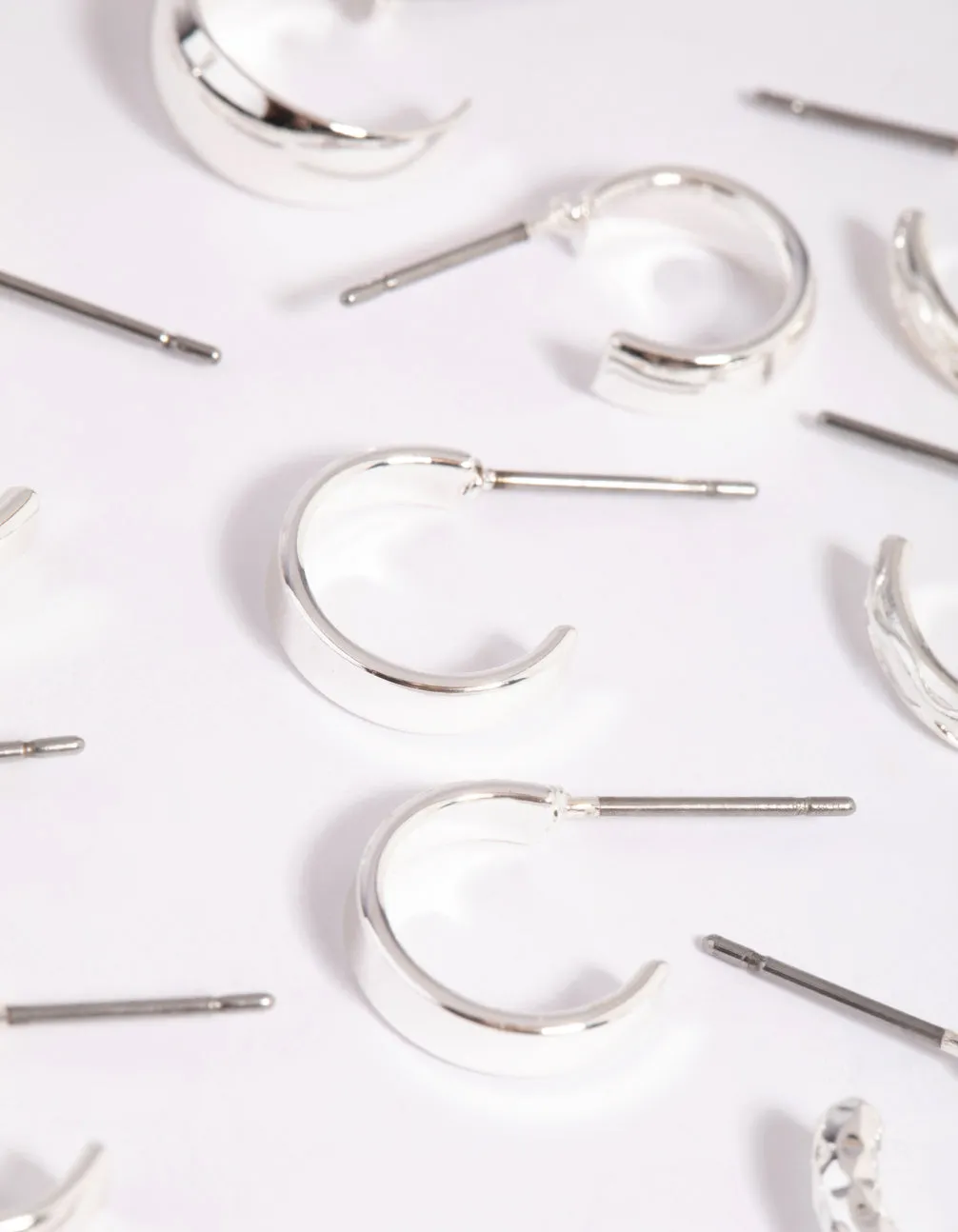 Silver Hoop Earring 12-Pack