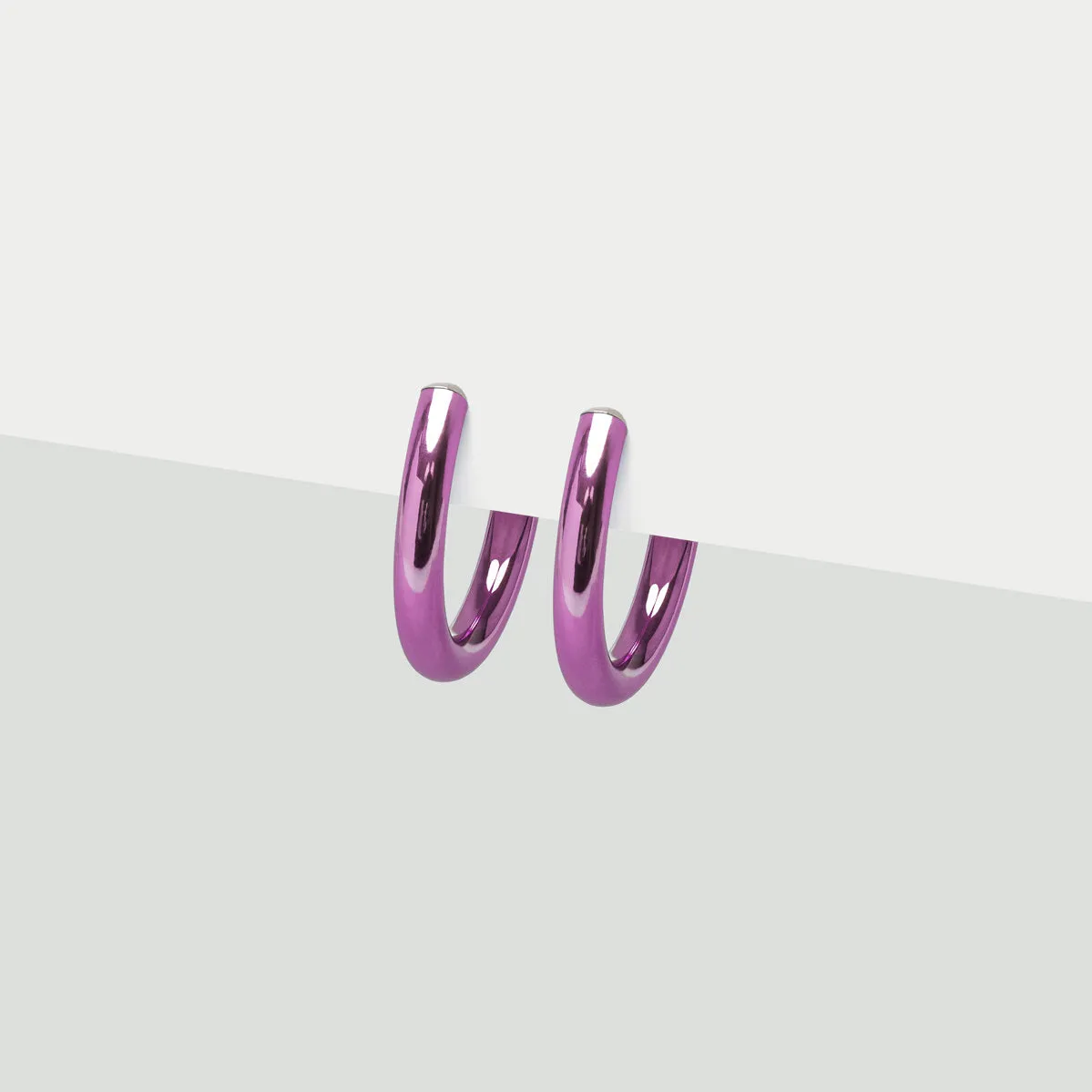 Small Violet Clip-On Earrings