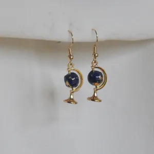 Spinning Globe Earrings