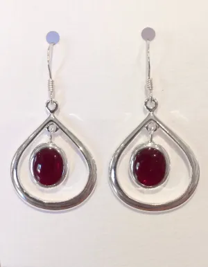 Tear Drop Earrings (Pink)