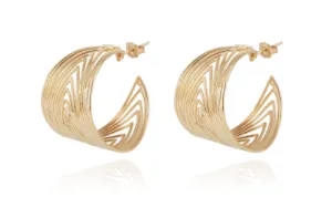 Wave Hoop earrings